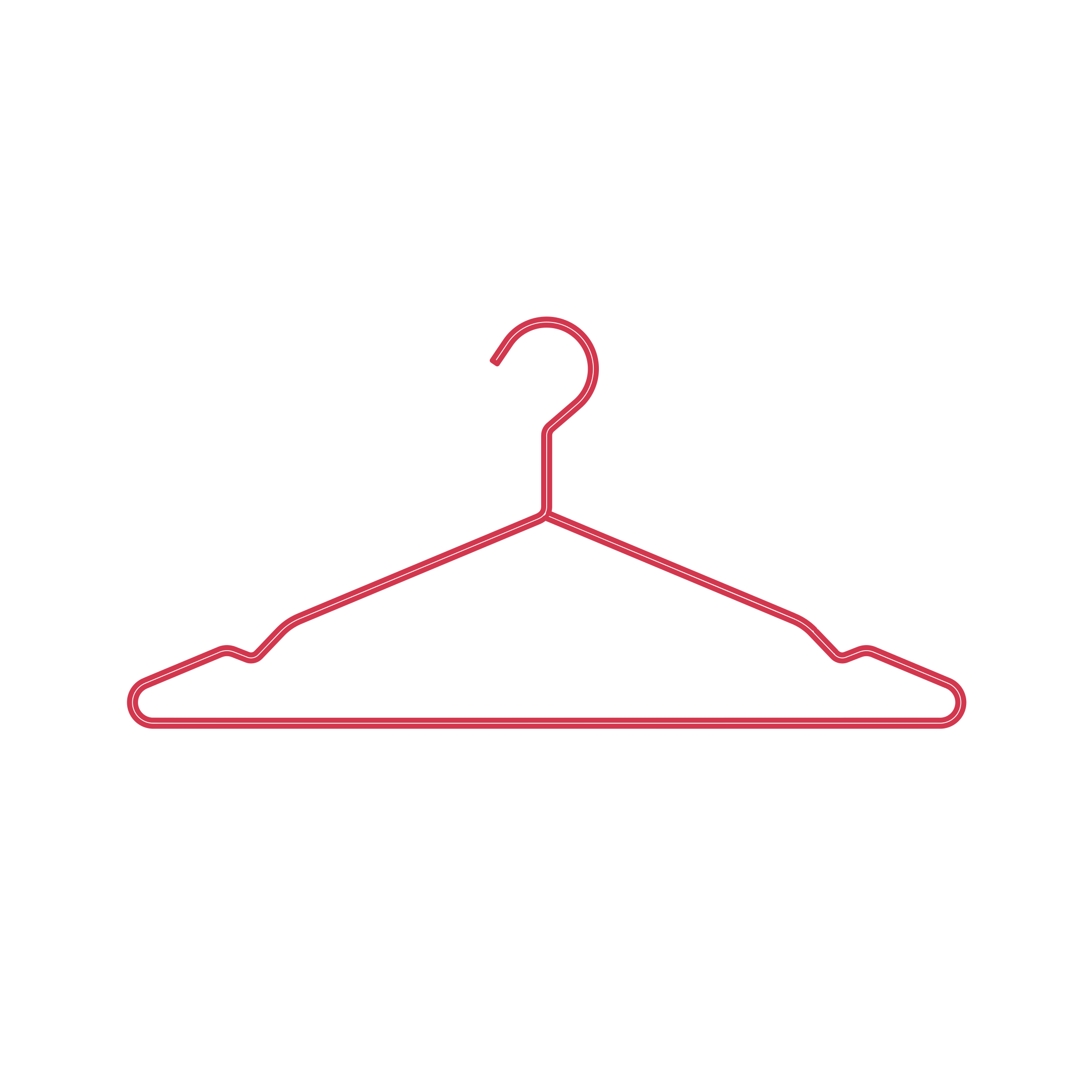 Objects Hangers Hang Metal Hanger Outline Svg File Free Vectors